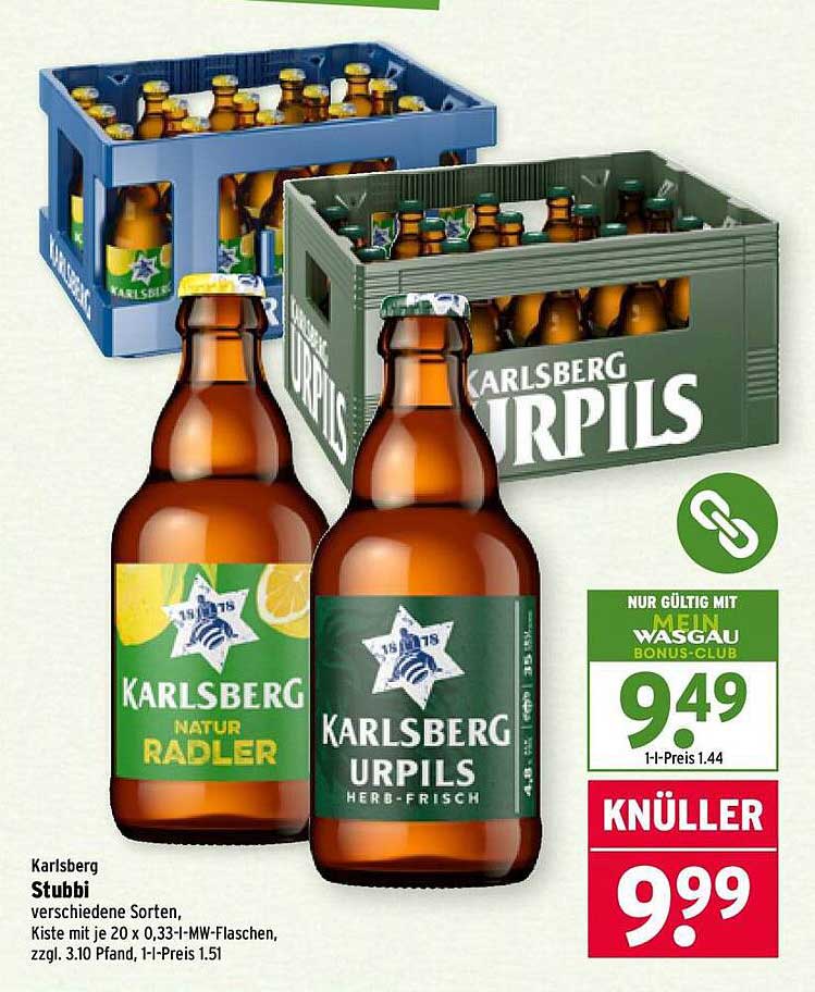 Karlsberg Stubbis - verschiedene Sorten