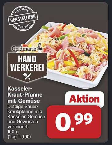 Kasseler-Kraut-Pfanne mit Gemüse