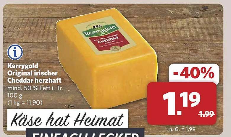 Kerrygold Original irischer Cheddar herzhaft