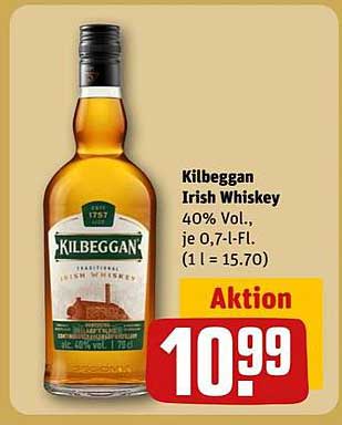 Kilbeggan Irish Whiskey 0,7 l - 40% Vol.