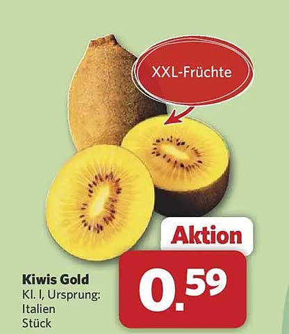 Kiwis Gold - XXL-Früchte aus Italien