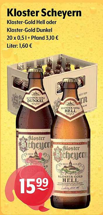 Kloster Scheyern - Kloster-Gold Hell oder Kloster-Gold Dunkel