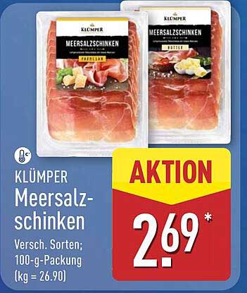 KLÜMPER Meersalatschinken, verschiedene Sorten
