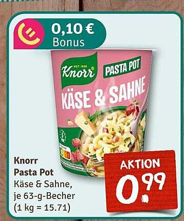 Knorr Pasta Pot Käse & Sahne
