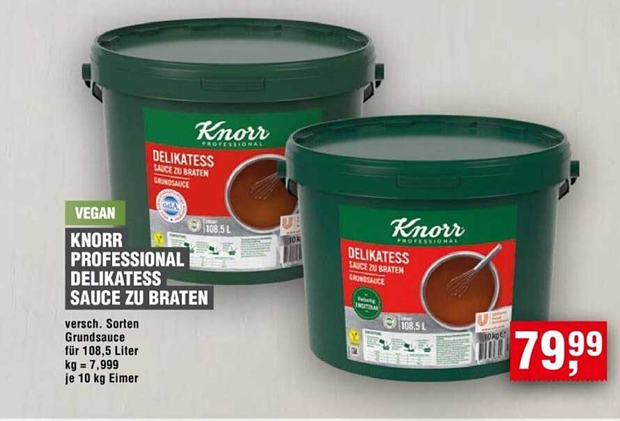 KNORR PROFESSIONAL DELIKATESS SAUCE ZU BRATEN