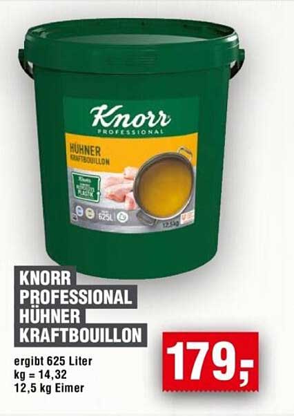 KNORR PROFESSIONAL HÜHNER KRAFTBOUILLON 12,5 KG EIMER
