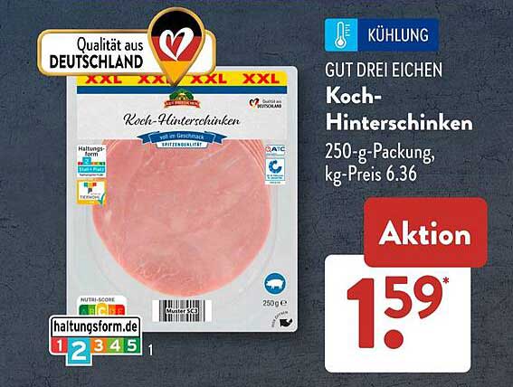 Koch-Hintersschinken 250 g - Gut Drei Eichen