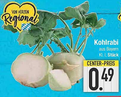Kohlrabi aus Bayern - Kl. I, Stück