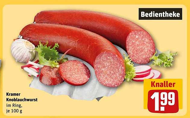 Kramer Knoblauchwurst im Ring, je 100 g