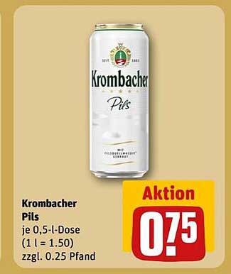 Krombacher Pils 0,5-l-Dose zum Aktionspreis