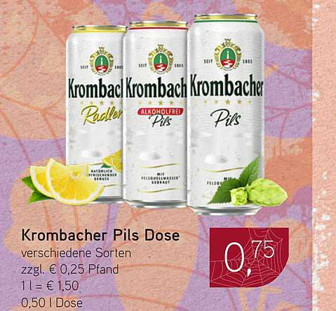 Krombacher Pils Dose - verschiedene Sorten zum Angebotspreis