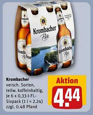 Krombacher Pils Sixpack (6 x 0,33 l)