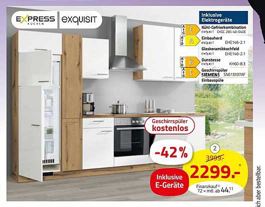 Küchenstudio: Exquisit Küchenzeile inklusive E-Geräte