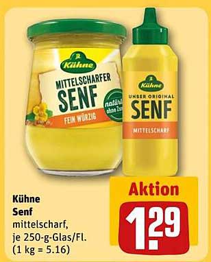 Kühne Mittelscharfer Senf (250 g)