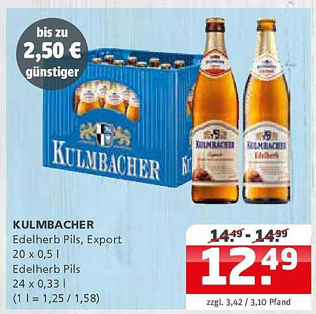 KULMBACHER Edelherb Pils, Export 20 x 0,5 l