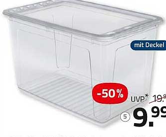 Kunststoffbox mit Deckel - 50% Rabatt!