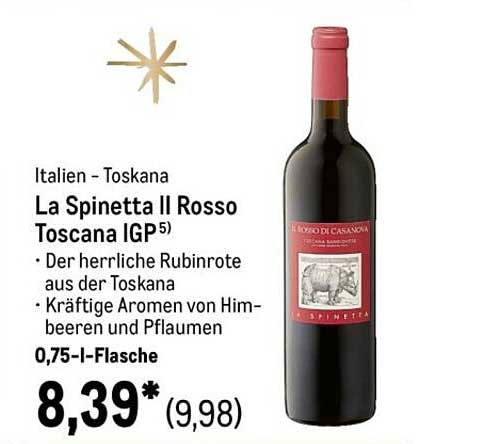 La Spinetta Il Rosso Toscana IGP - Der herrliche Rubinrote aus der Toskana