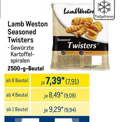 Lamb Weston Seasoned Twisters - Gewürzte Kartoffelspiralen