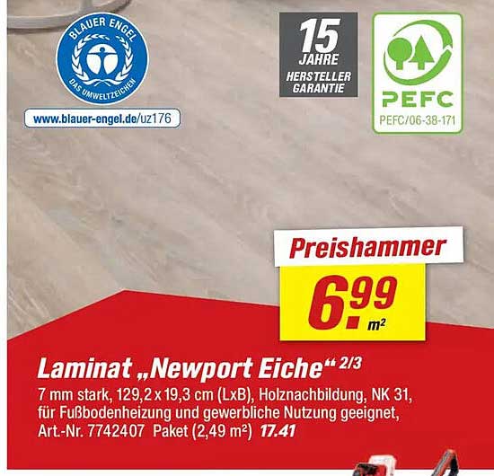 Laminat "Newport Eiche"