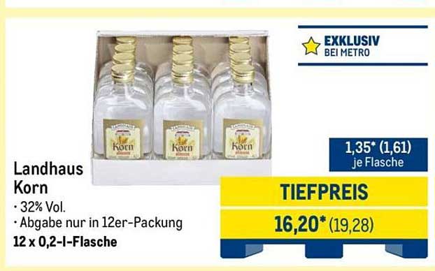 Landhaus Korn - 12 x 0,2-L-Flasche im Angebot