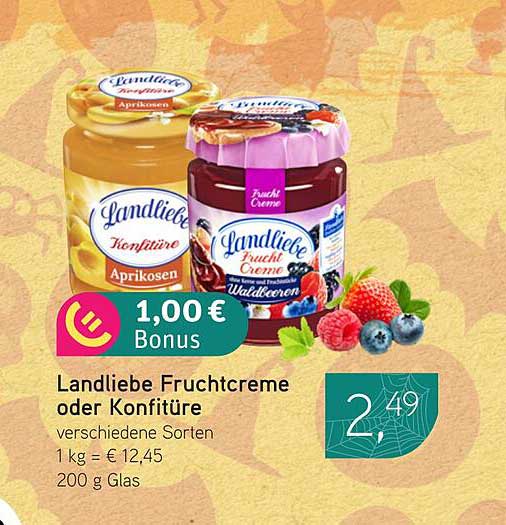 Landliebe Fruchtcreme oder Konfitüre - verschiedene Sorten