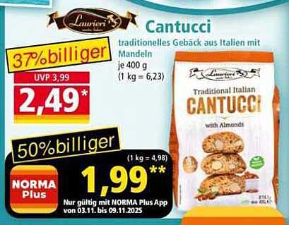 Laurieri Cantucci – traditionelles Gebäck aus Italien