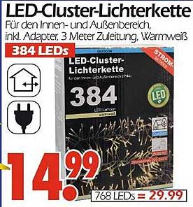 LED-Cluster-Lichterkette für den Innen- und Außenbereich