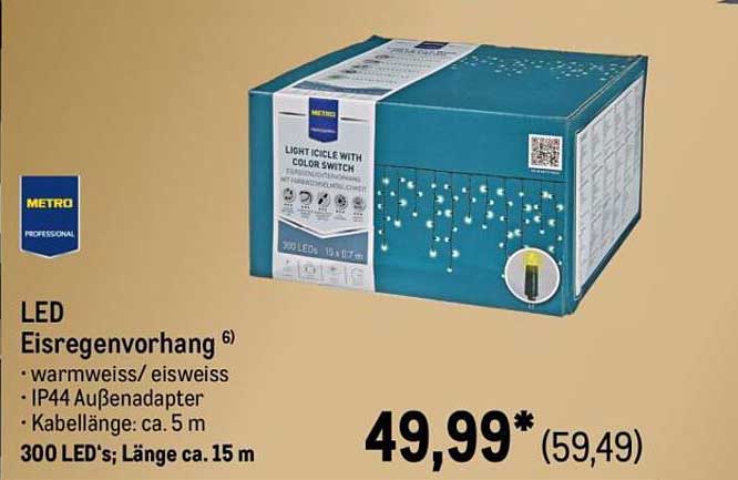 LED Eisregenvorhang mit Farbwechsel