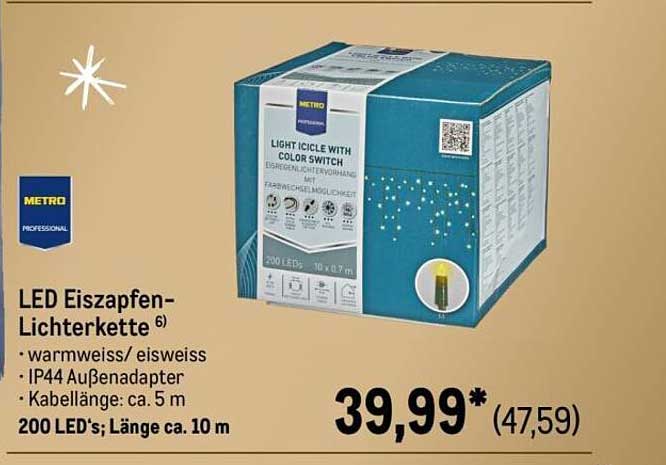 LED Eiszapfen-Lichterkette