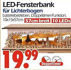 LED-Fensterbank für Lichterbogen