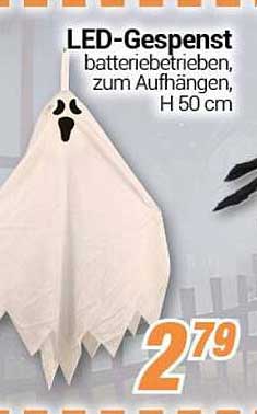 LED-Gespenst - batterie betrieben, zum Aufhängen, H 50 cm
