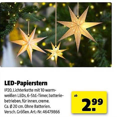 LED-Papierstern