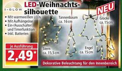 LED-Weihnachtssilhouette – Neuheit bei Norma!