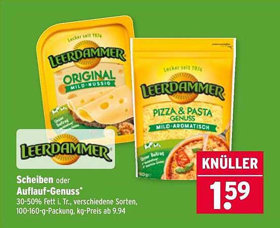 Leerdammer Scheiben oder Auflauf-Genuss - köstlich und vielseitig!