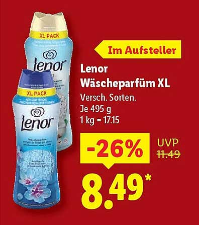 Lenor Wäscheparfüm XL - Verschiedene Sorten