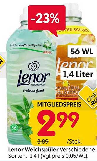 Lenor Weichspüler Verschiedene Sorten, 1,4 Liter