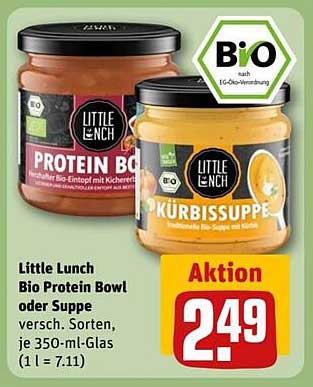 Little Lunch Bio Protein Bowl oder Suppe