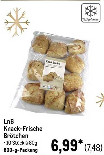 LnB Knack-Frische Brötchen – 10 Stück à 80g
