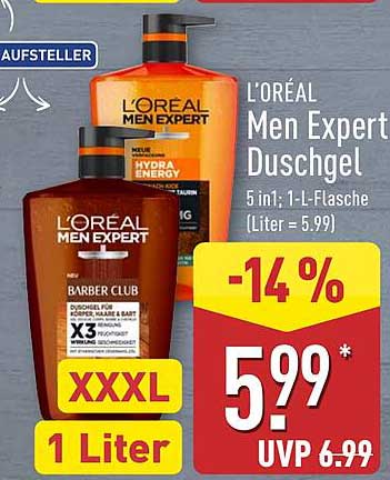 L'ORÉAL Men Expert Duschgel 1 Liter - Jetzt im Aldi Nord-Prospekt