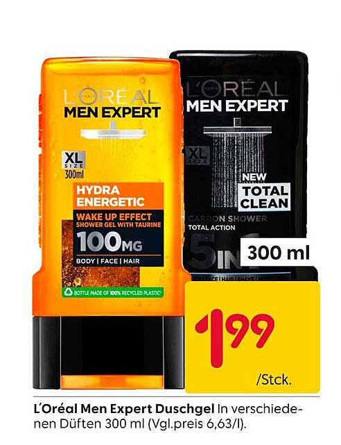 L’Oréal Men Expert Duschgel – Hydra Energetic 300 ml
