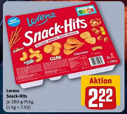 Lorenz Snack-Hits 280 g