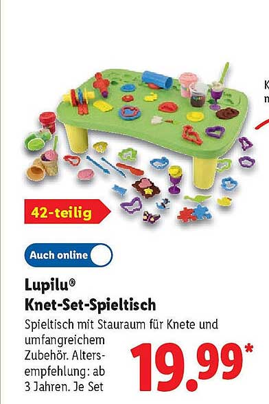 Lupilu® Knet-Set-Spieltisch