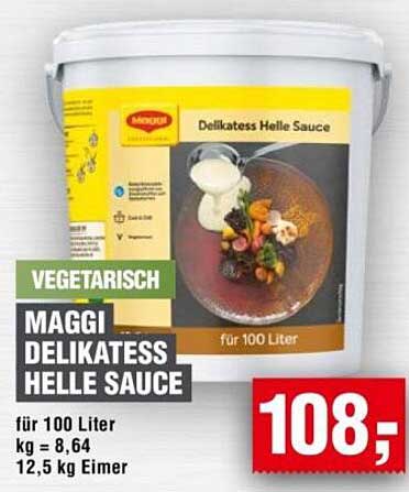 Maggi Delikatess Helle Sauce 12,5 kg Eimer