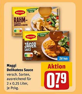 Maggi Delikatess Sauce - verschiedene Sorten