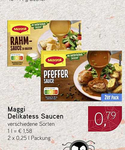 Maggi Delikatess Saucen - verschiedene Sorten