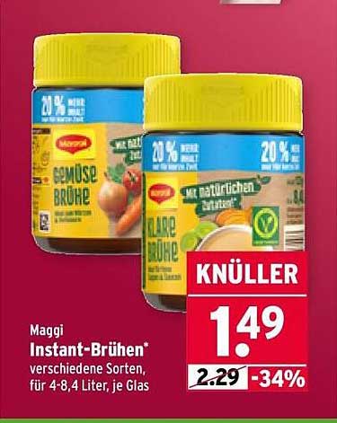 Maggi Instant-Brühen - Verschiedene Sorten