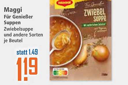 Maggi Zwiebel Suppe für Genießer