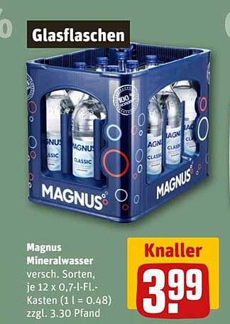 Magnus Mineralwasser 12 x 0,7 l Kasten