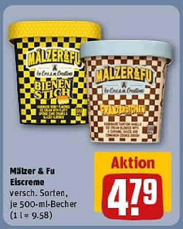 Mälzer & Fu Eiscreme – Verschiedene Sorten, je 500-ml-Becher