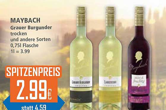MAYBACH Grauer Burgunder trocken 0,75l Flasche
